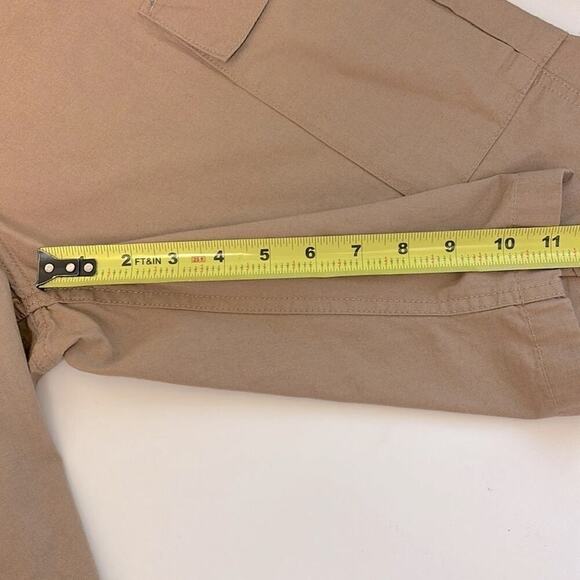 Men’s BP. Cargo Shorts Sz Medium Tan 2 Front Side Pockets 2 Side Velcro Pockets - Picture 9 of 12